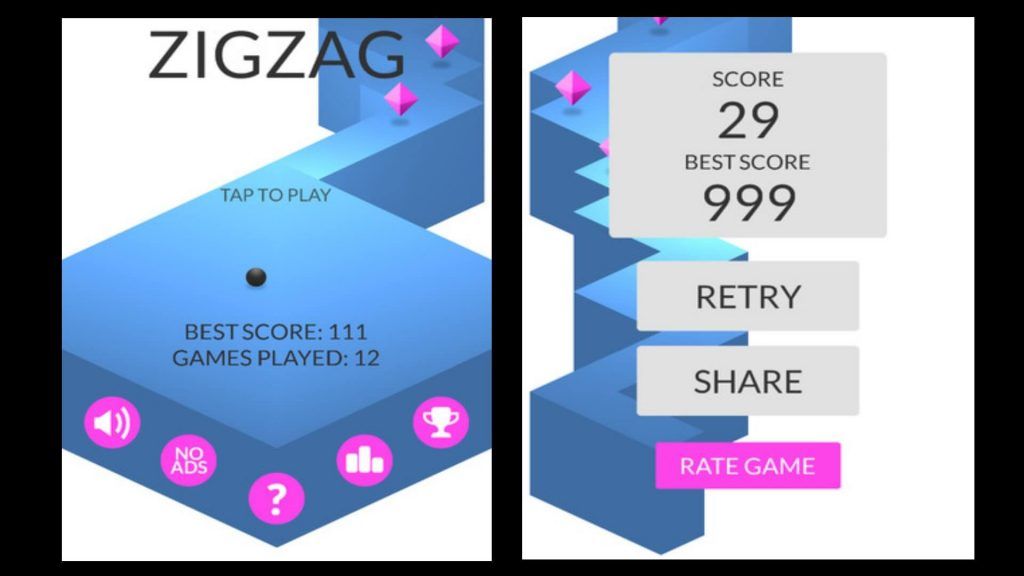 ZigZag Ketchapp Games Ketchapp oyunu