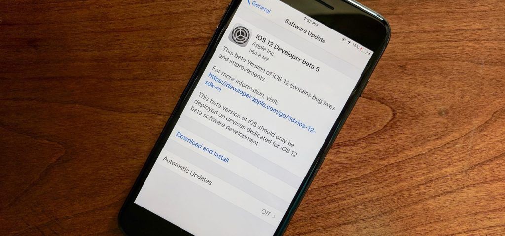 ios 12 beta 5