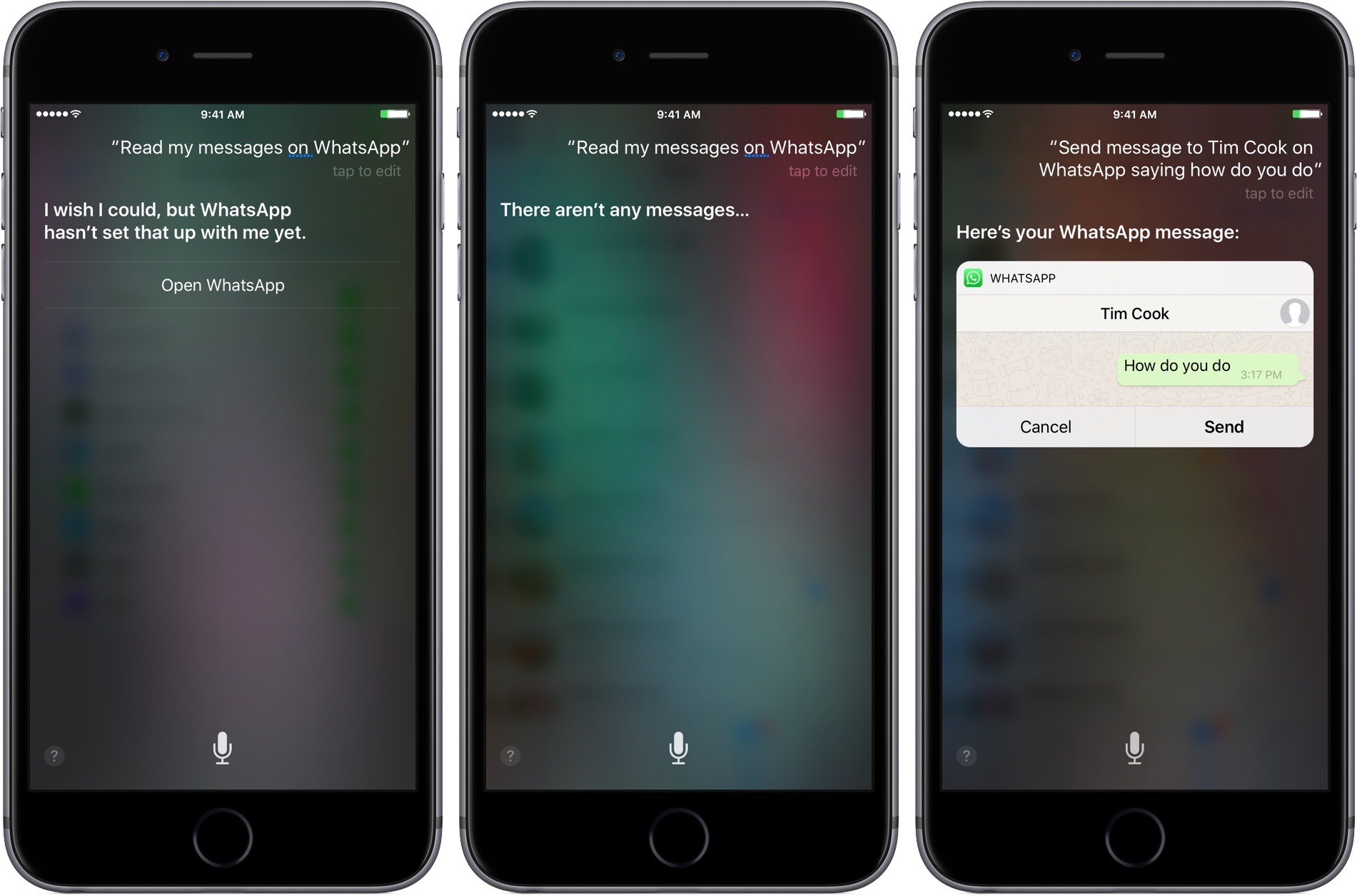 WhatsApp Siri ile Mesaj G nderecek mobiluygulama.com